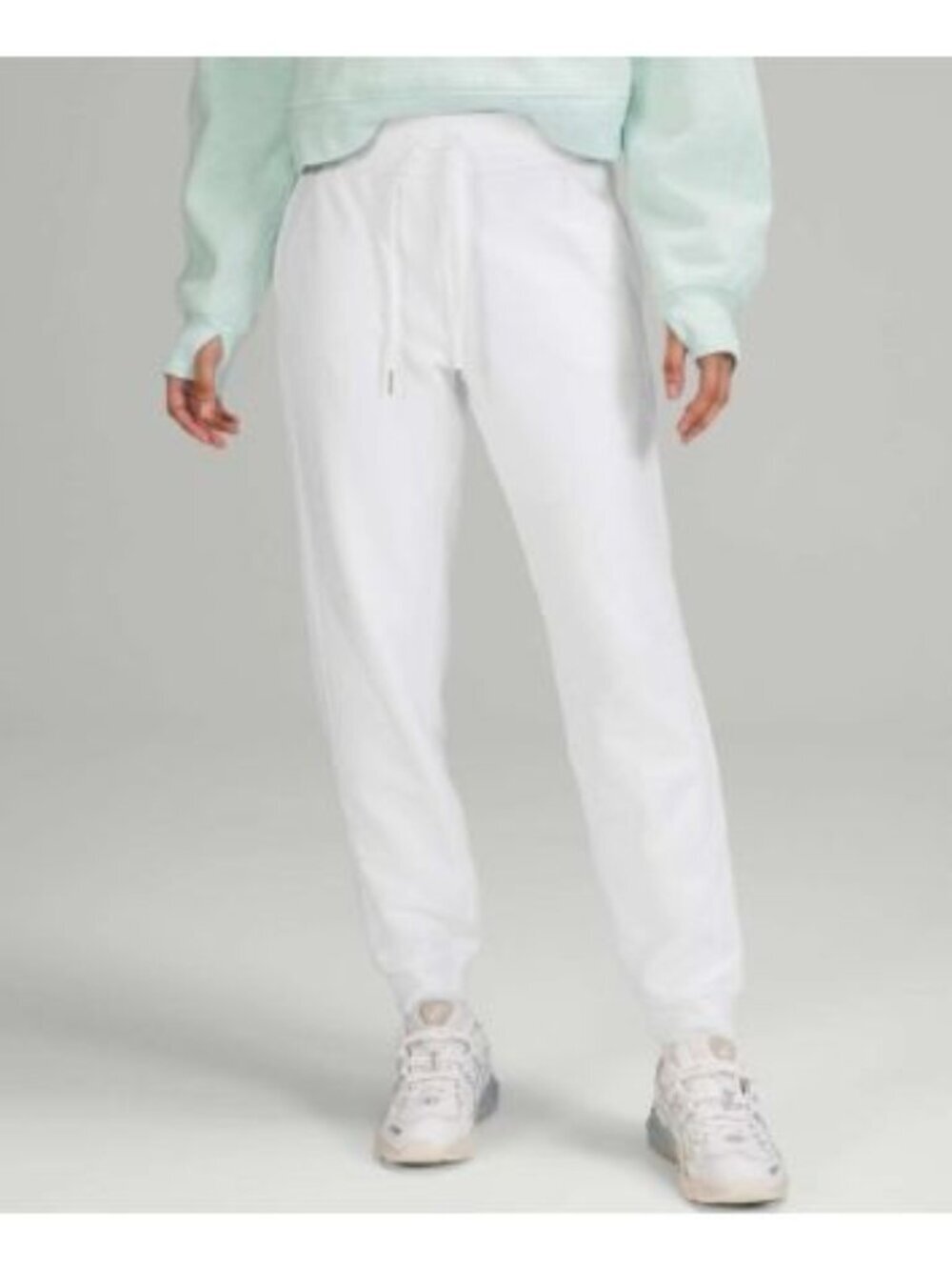Lululemon Scuba High-Rise French Terry Jogger in White